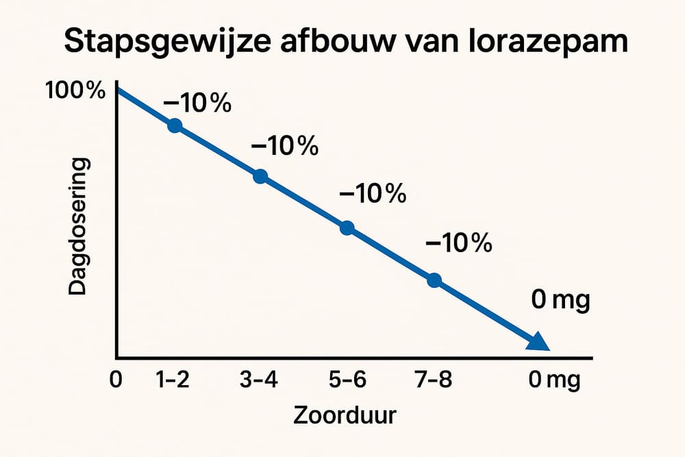 Afbouwschema lorazepam 10 procent stappen