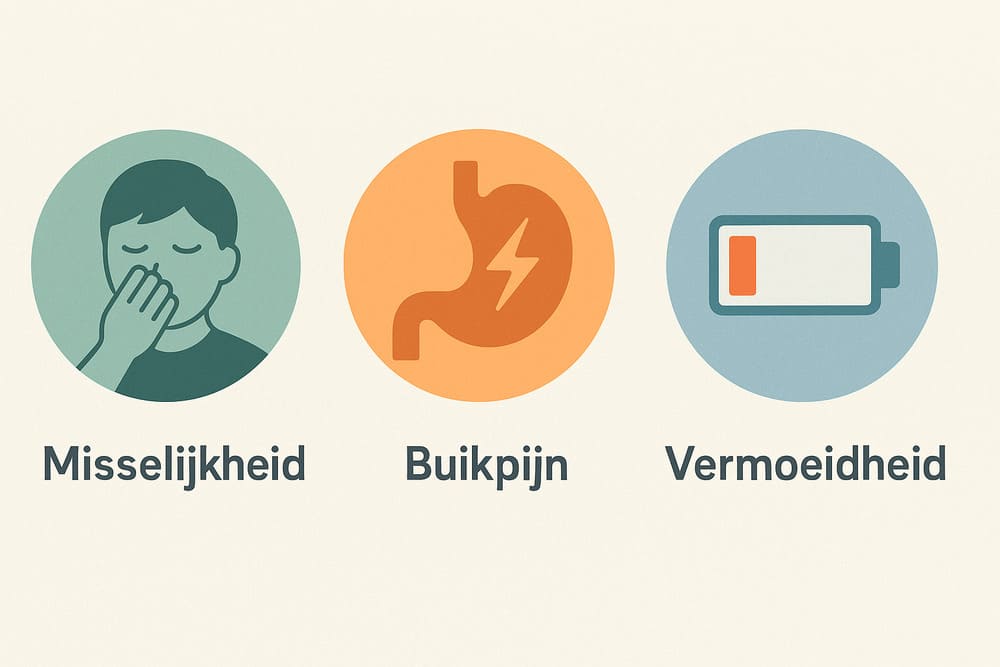 Infographic vaak voorkomende bijwerkingen semaglutide