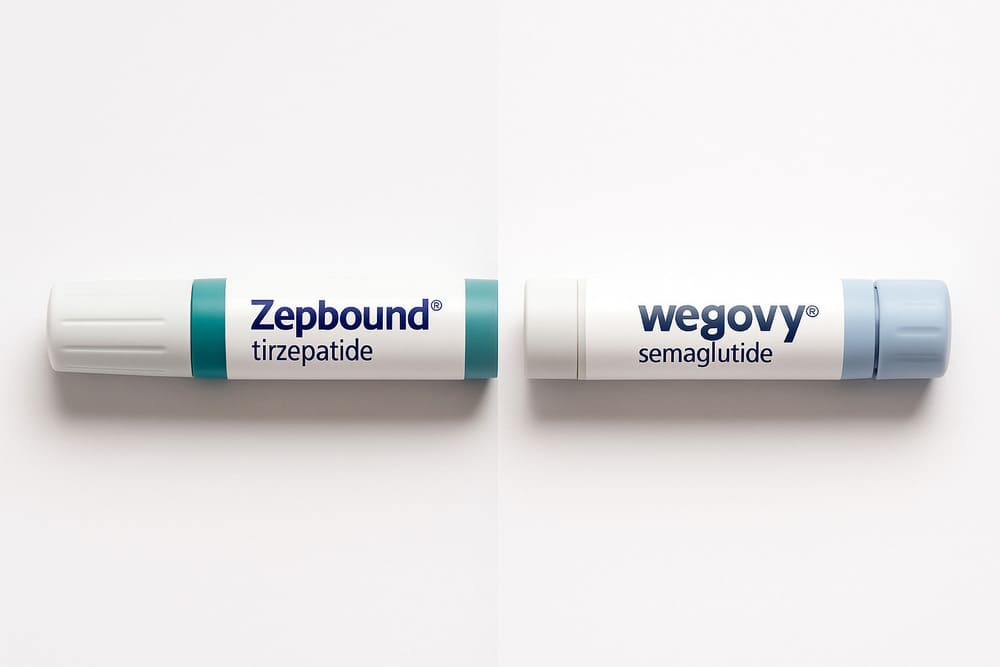 vergelijking tirzepatide Zepbound en semaglutide Wegovy