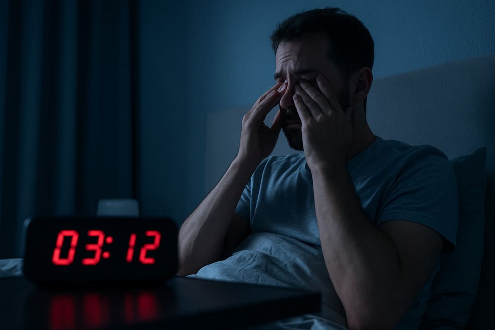 stress cortisol nacht wakker liggen