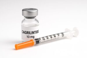 Cagrilintide injectieflacon en spuit voor gewichtsverlies therapie